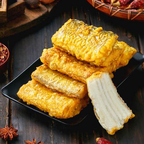 【2袋】天海藏香酥带鱼段300g/袋 外酥里嫩色泽金黄大段方便速食