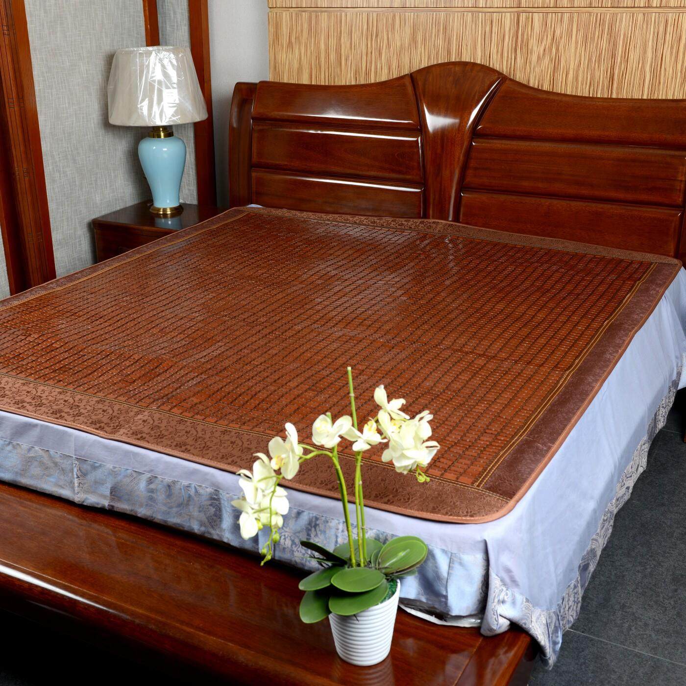 碳化麻将凉席席1.5米夏季折叠床垫1.8m单双人床学生1.2宿舍竹席,床上用品,凉席/草席/麻席,淘宝优惠券,粉丝福利购,淘宝优惠卷