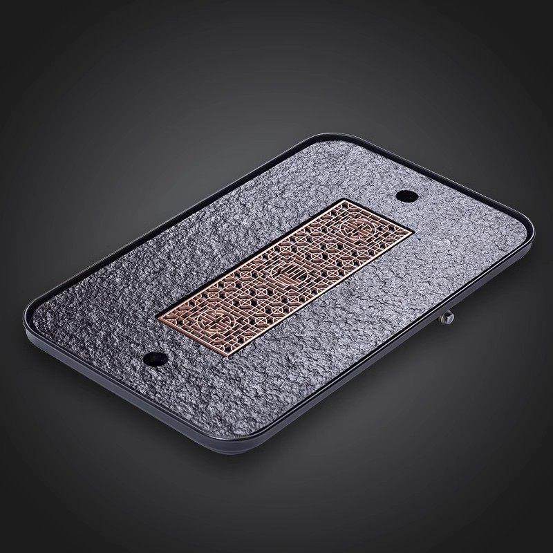 乌金石茶盘家用功夫茶具茶台小型轻奢中式干泡台小茶台储水蓄排水,餐饮具,茶盘,淘宝优惠券,粉丝福利购,淘宝优惠卷