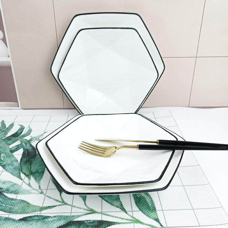 盘子创意爱心网红盘子菜盘家用牛排餐盘西餐碟子套装早餐北欧餐具,餐饮具,盘,淘宝优惠券,粉丝福利购,淘宝优惠卷