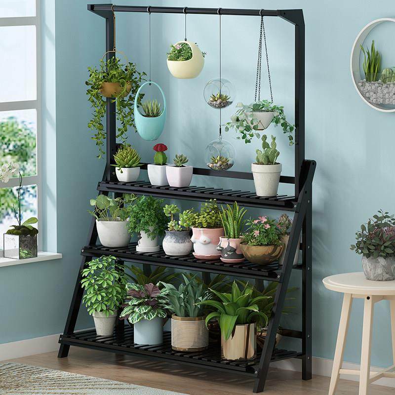 阳台花架落地式多层置物架实木绿萝三层爬藤架客厅悬挂式花盆架子,住宅家具,花架/花几,淘宝优惠券,粉丝福利购,淘宝优惠卷