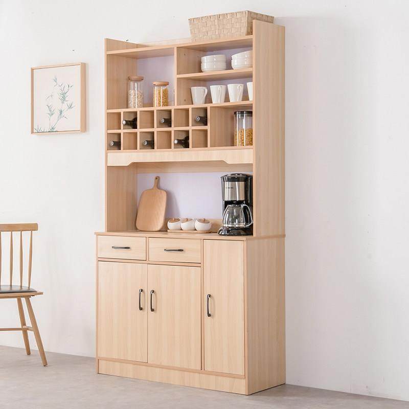 橡木阳台柜黄柚木色餐厅餐边柜储物柜现代简约碗柜茶水柜酒柜橱柜,住宅家具,餐边柜,淘宝优惠券,粉丝福利购,淘宝优惠卷