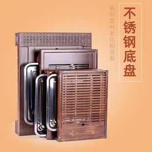 实木茶盘抽屉式 不锈钢托盘储水排水式 茶海茶托盘家用茶台茶具套装
