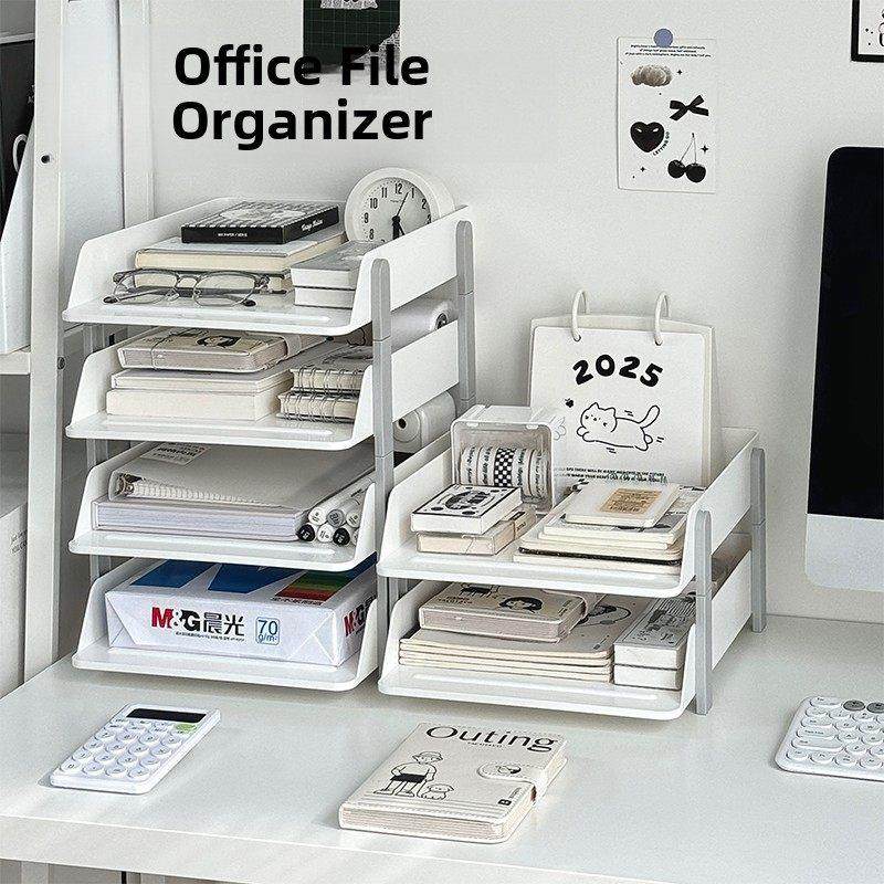 桌面多层文件存储架办公工作站A4纸张文件分类存储架多功能整理架,文具电教/文化用品/商务用品,文件座/文件架/文件框,淘宝优惠券,粉丝福利购,淘宝优惠卷