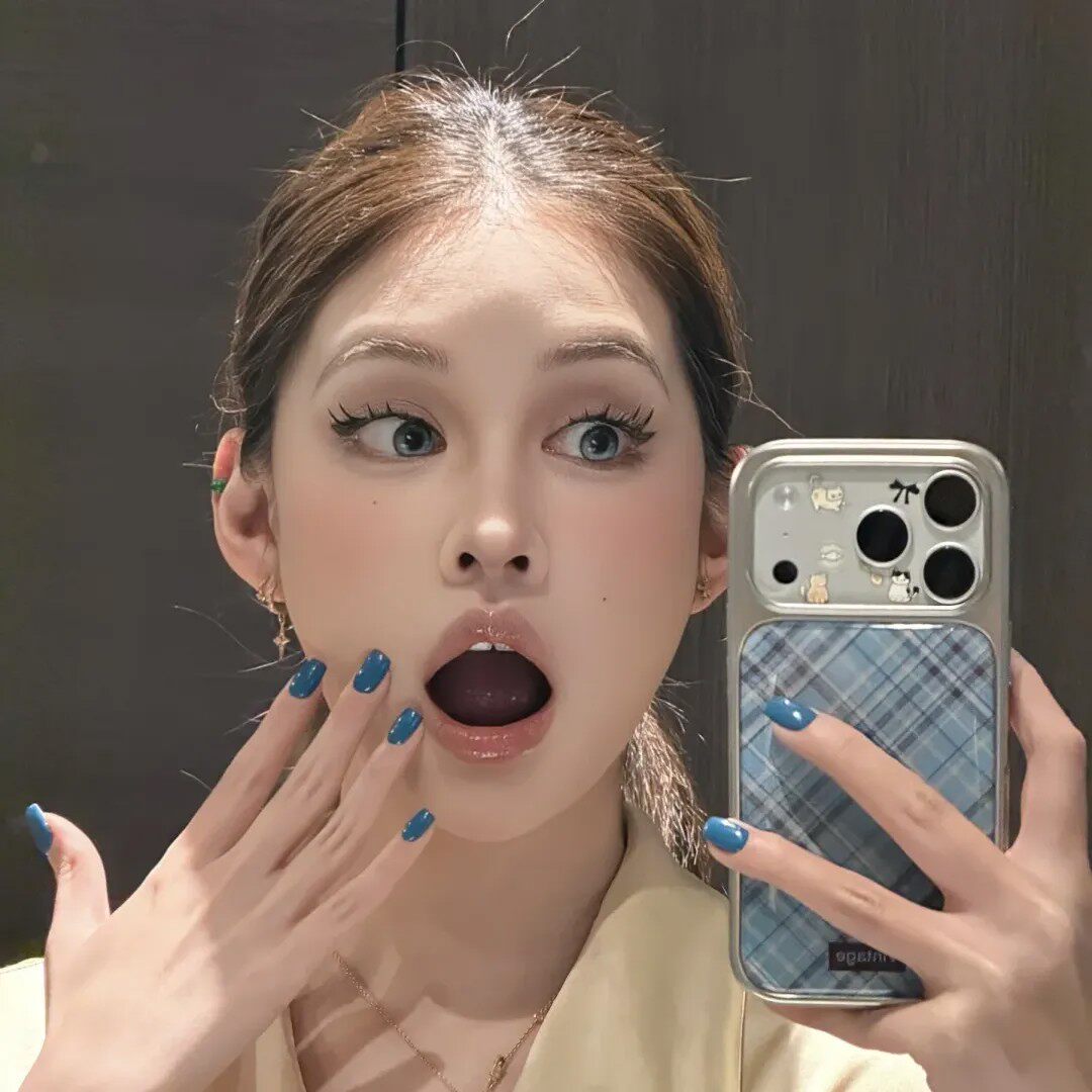 手工穿戴甲美甲尼古蓝欧美日系纯色显白单色光疗假指甲贴片成品