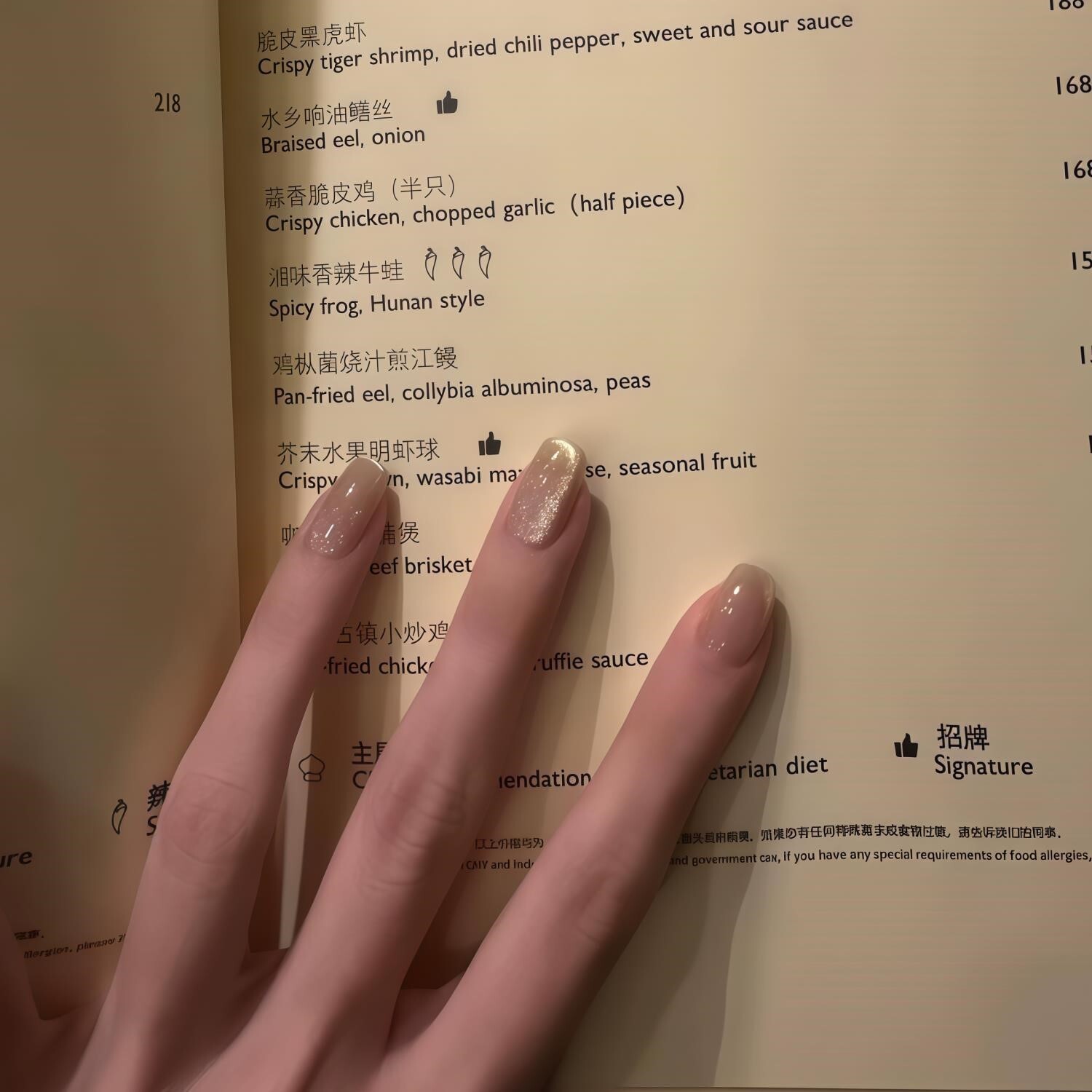 纯手工穿戴甲冰透香槟猫眼成品光疗美甲简约百搭日常纯色短款学生