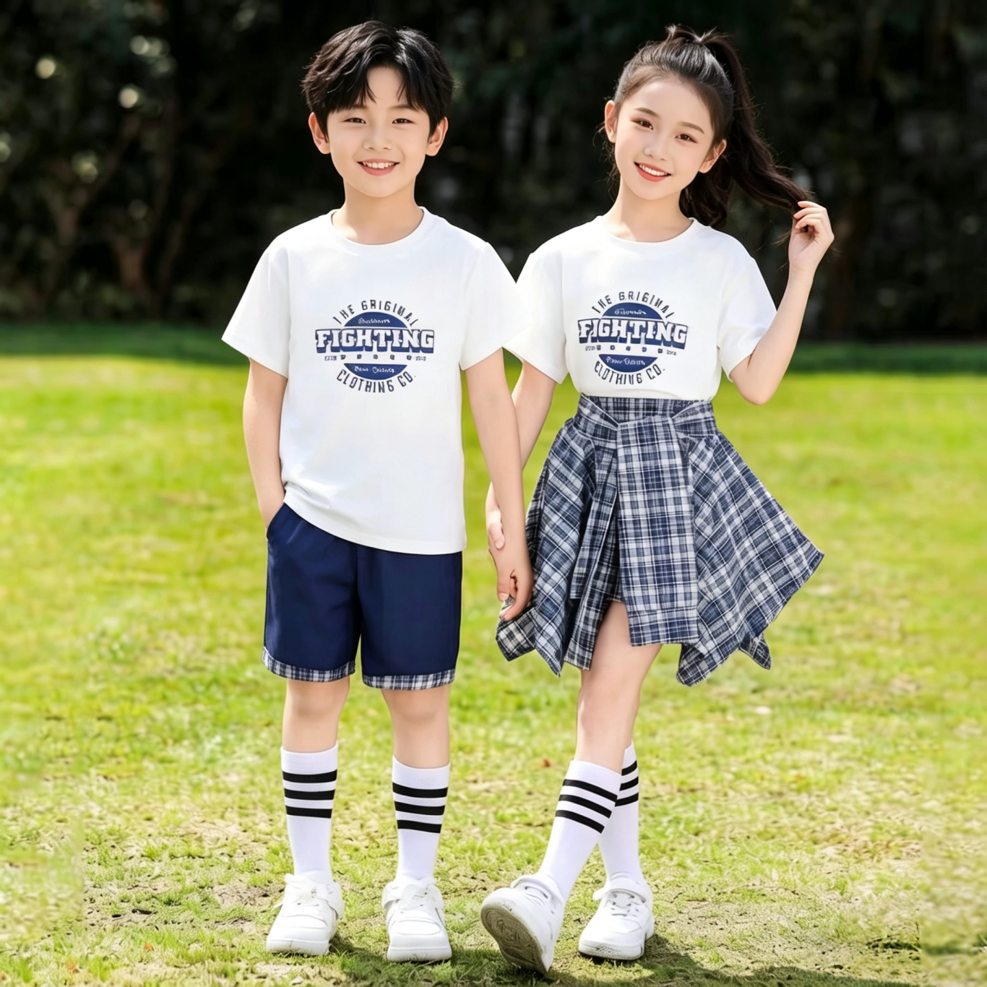 六一儿童合唱演出服小学生运动会啦啦队表演服装幼儿园毕业照班服