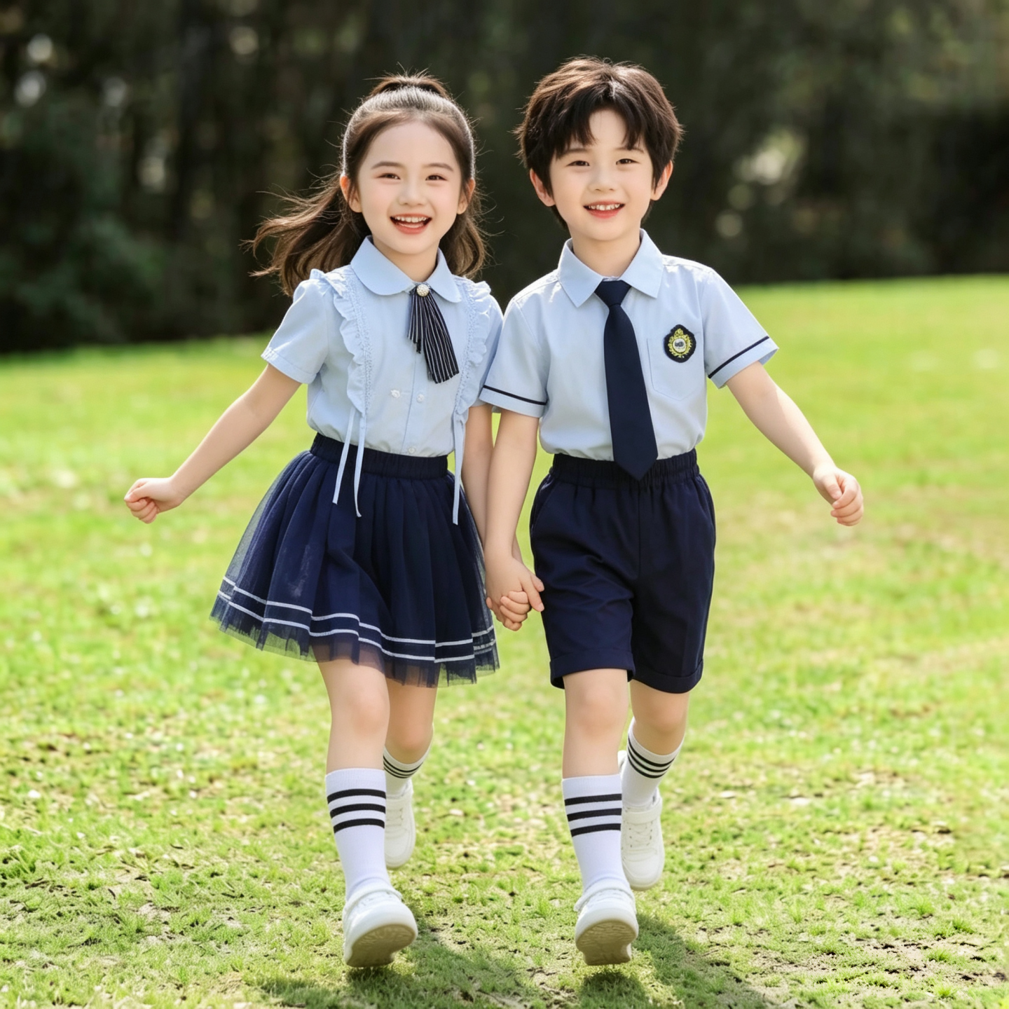 六一儿童演出合唱服学院风校服套装小学生诗歌朗诵演讲比赛服装