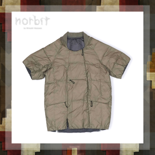 户外金标P棉马甲野营保暖纯色款 日本山系机能短袖 服饰 norbit