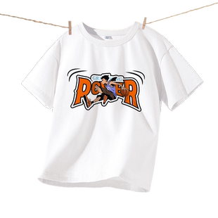 贵人鸟童装男童短袖t恤纯棉夏季男孩白色运动体恤儿童半袖上衣服