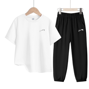 贵人鸟童装男童套装夏2026新款儿童短袖裤子两件套运动夏装速干衣