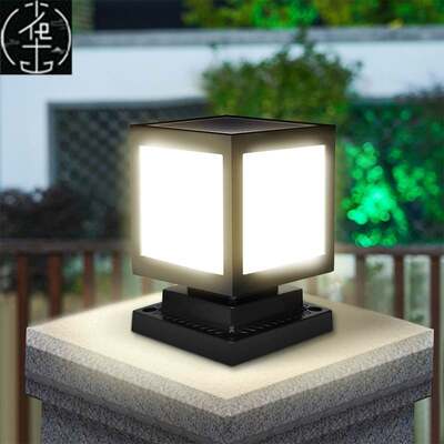 Solar Pillar Light waterproof outdoor garden lights