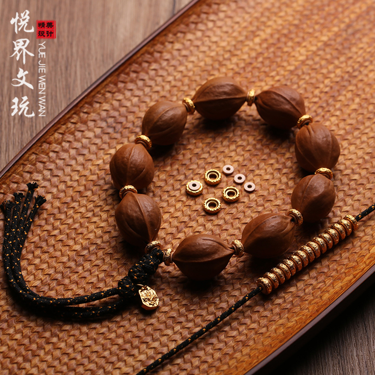 黄金色祥云唐草纹隔片垫片图片