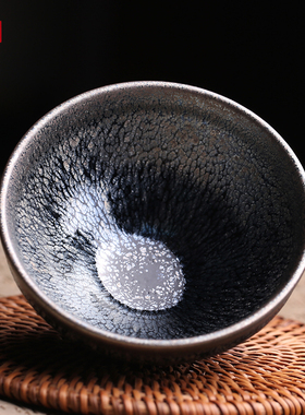 卢国伟建盏主人杯复古钻石油滴茶盏茶杯纯手工茶器高端茶具建阳
