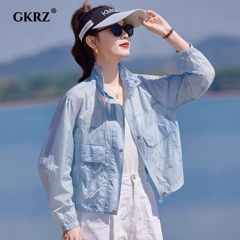 防晒衣女夏季新款小个子短款洋气