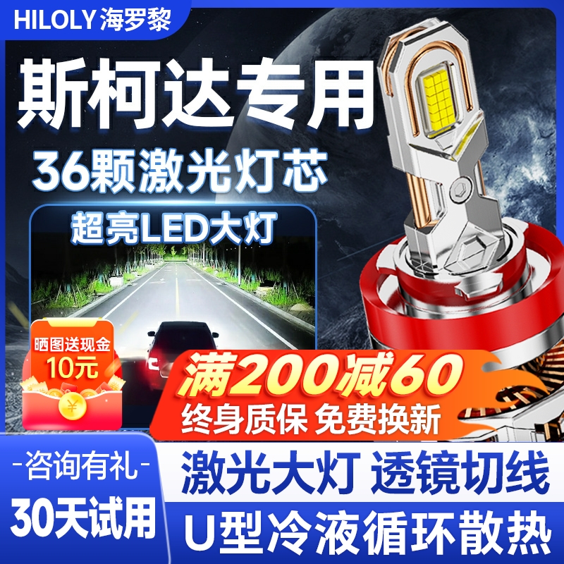 【咨询有礼】斯柯达专用led大灯