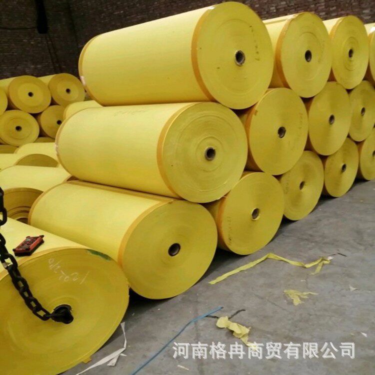 厂家 大轴平板黄纸压泡印刷卷轴烧纸 殡葬用品抽泡纸可切块