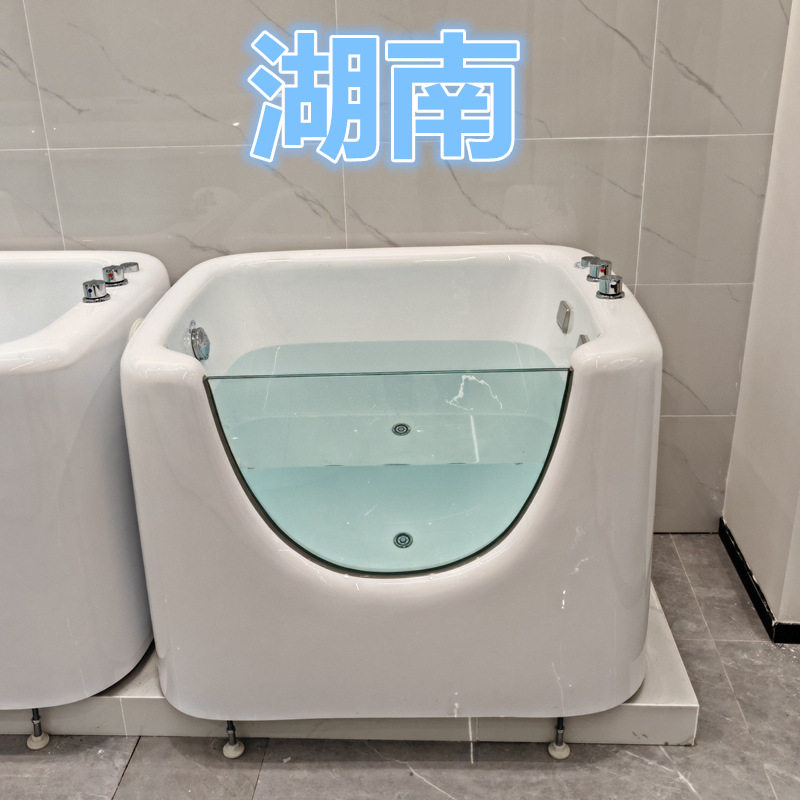 新生儿水疗浴缸 游泳馆洗澡浴盆 婴儿游泳池母婴店商用 亚克力