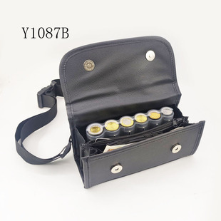 新6孔欧元硬币筒腰包欧元硬币筒硬币筒零钱钱包收纳包PU皮革