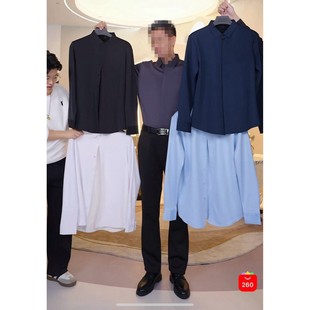 加绒无痕弹力免烫衬衫 佐锣2025男士 ZLG25983S 娜娜专享