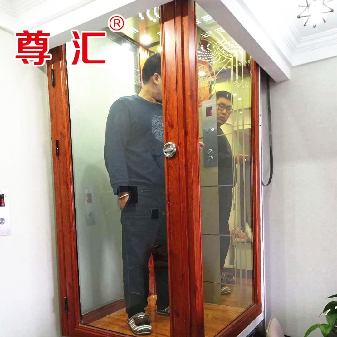 小型液压式家用电梯观光室内二三四五层别墅电梯外挂简易阁楼电梯
