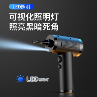 车载吹尘器吹吸一体手持大功率50000RPM家用车用无线吹吸尘器 新款