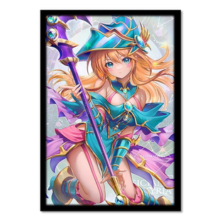 游戏王卡套 黑魔导少女 镭射款 牌套 桌牌游戏卡片保护套