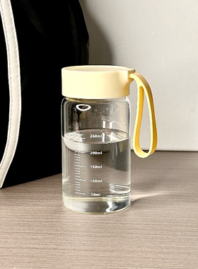 高硼硅玻璃杯水杯刻度杯牛奶杯咖啡杯便携早餐杯豆浆杯外带小杯子
