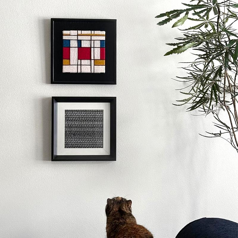 蒙德里安色块装饰画小众艺术抽象卧室组合简约现代挂画餐厅包豪斯