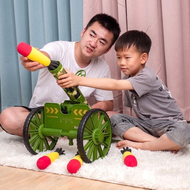 儿童玩具软弹迫击炮发射仿真筒大号战车枪战装备训练套装大炮弹射