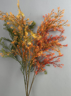 千层金仿真绿植森系婚庆婚礼吊顶装饰花材家居客厅摆件仿真黄金