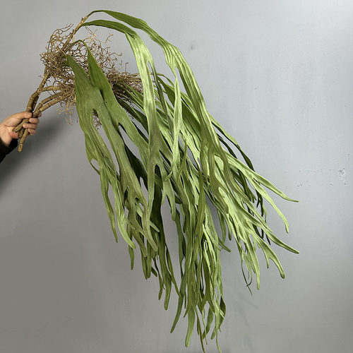 5叶垂吊鹿角草仿真多肉植物壁挂