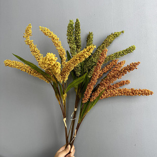 仿真秋色把束谷穗假麦穗家居装饰民宿装饰摄影道具野稻穗田园绿植