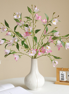 仿真新款风铃桔梗花装饰摆件