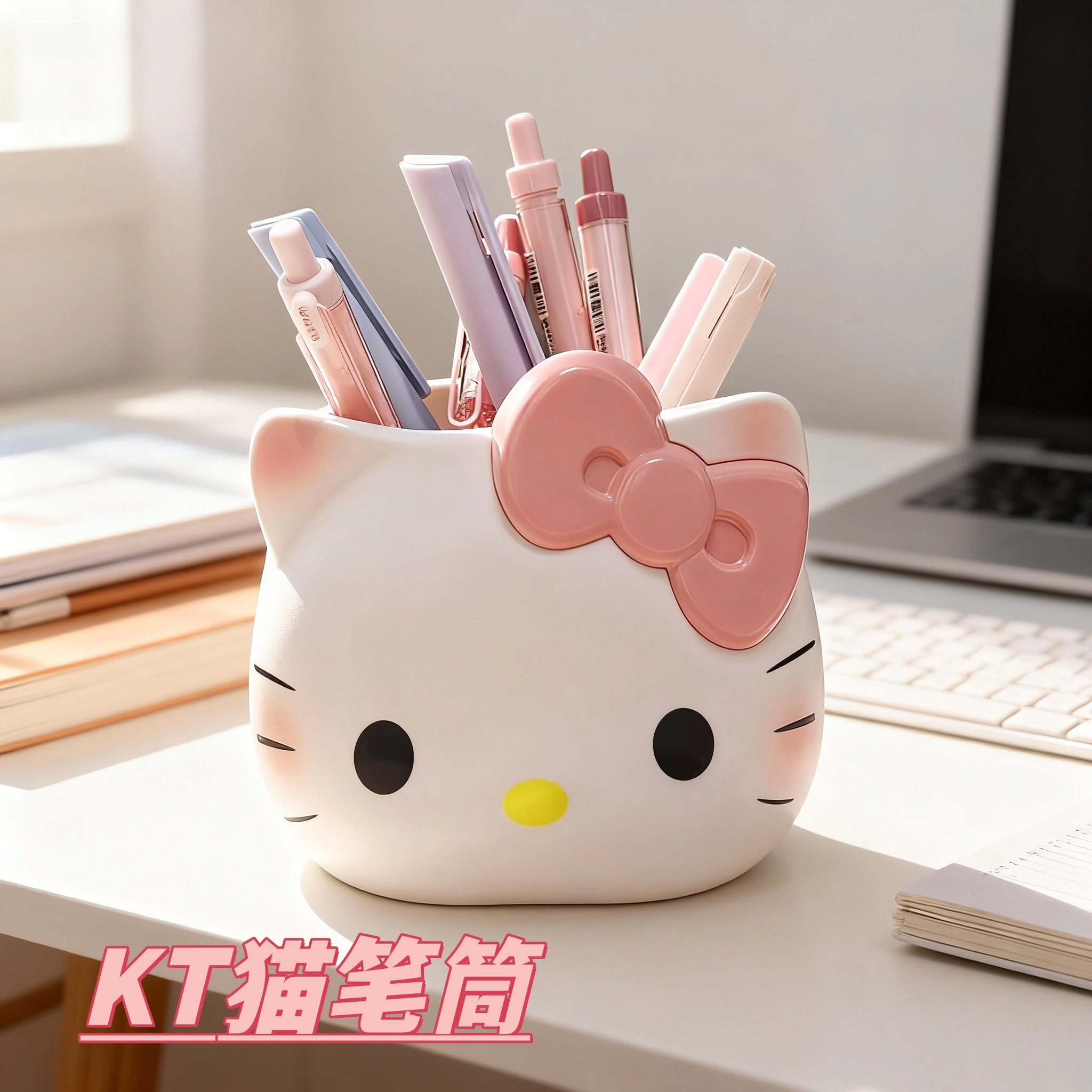 KT凯蒂猫多功能笔筒收纳桶图片