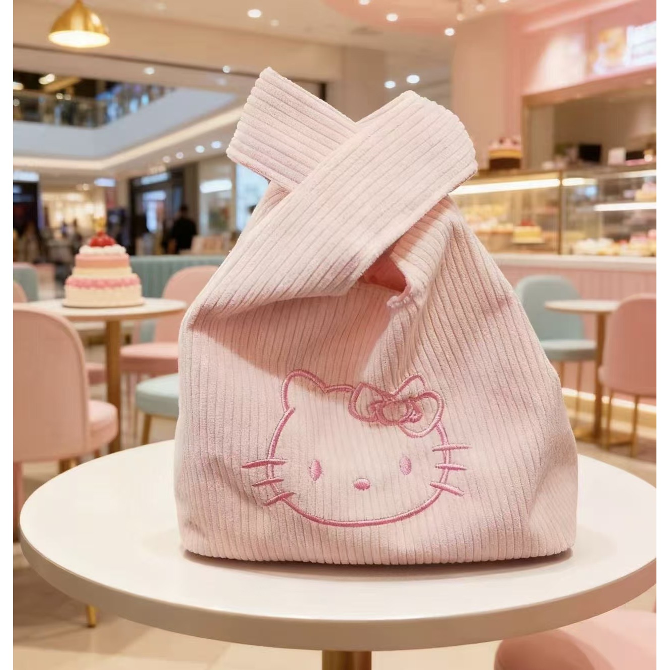 可爱Kitty便携式帆布包