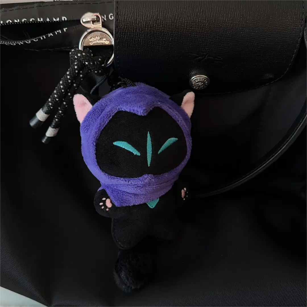 无畏契约幽影猫猫瓦罗兰特挂件OMEN玩偶同人周边礼物毛绒玩具礼物