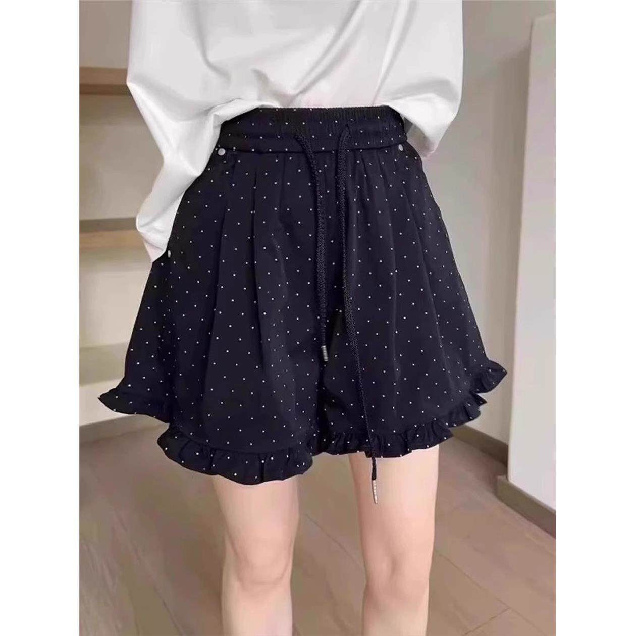 大码女装阔腿短裤女宽松