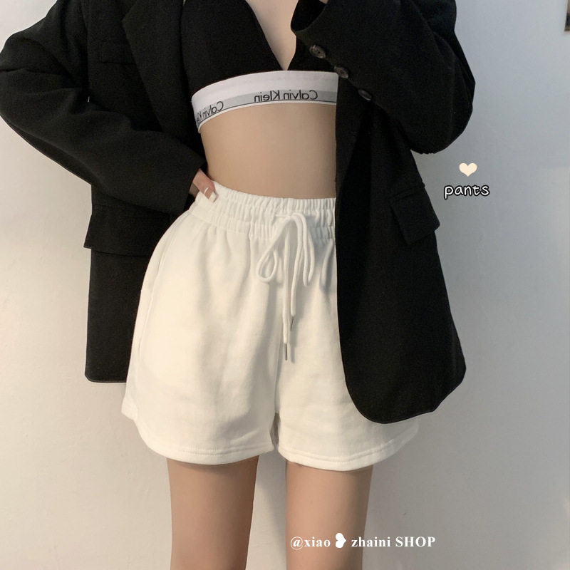 白色运动短裤女夏季2026