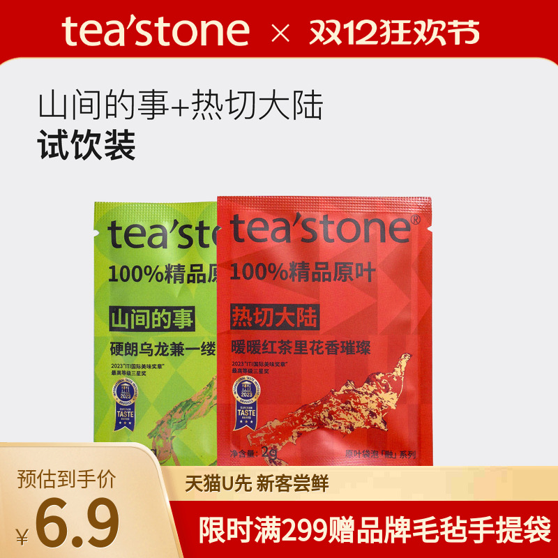 teastone原叶袋泡茶试饮装