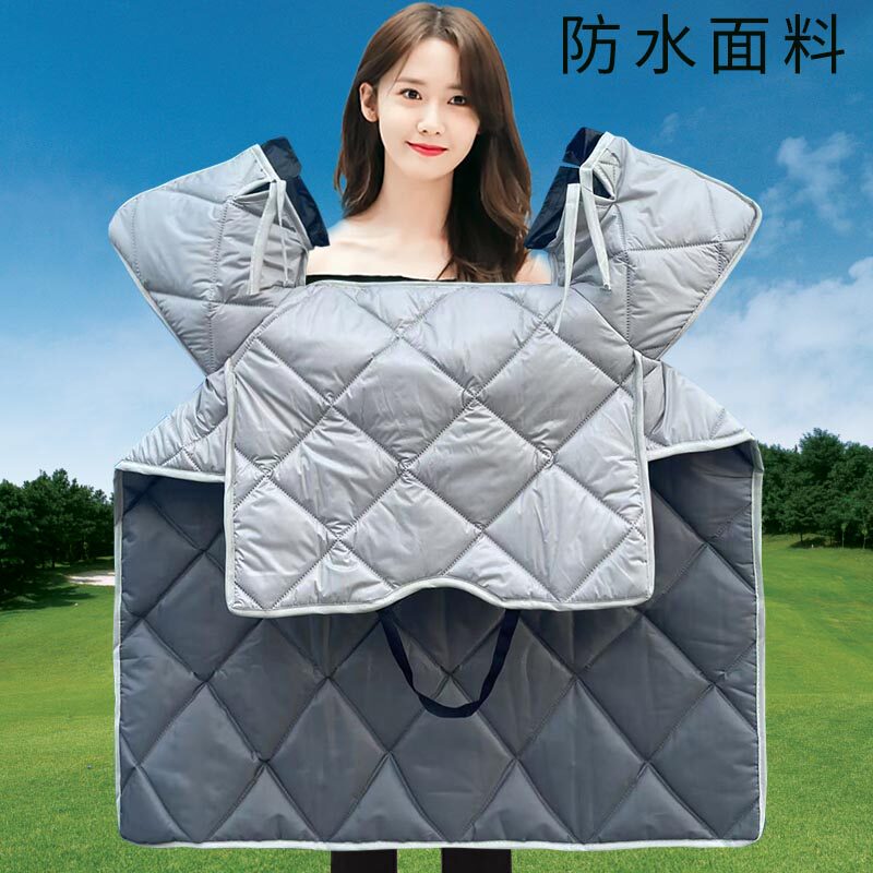 电动车挡风被春秋加绒加厚防寒新款防水四季通用小电瓶摩托车冬季