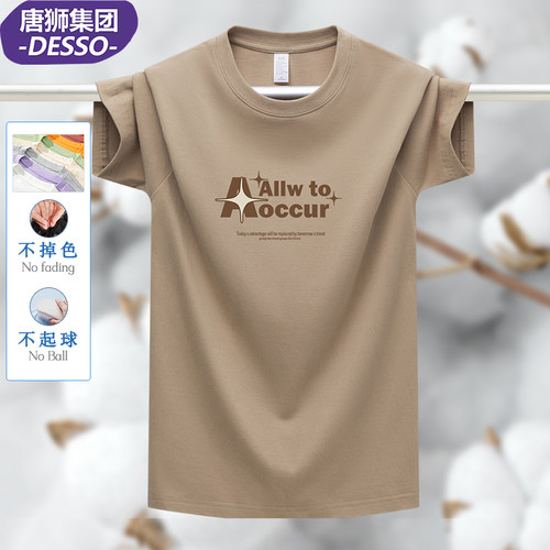 唐狮集团DESSO短袖宽松男纯棉T恤