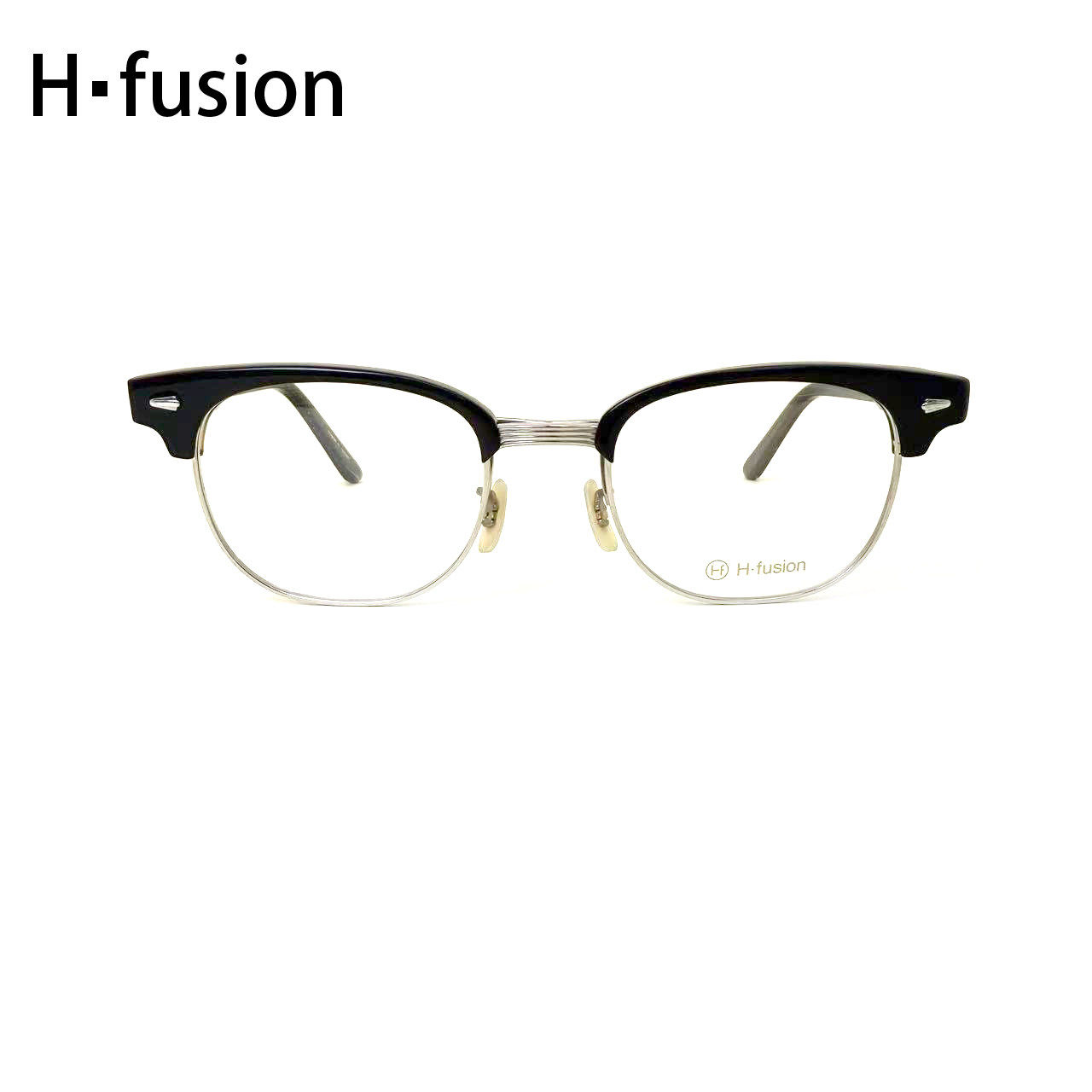 H-FUSION眼镜HF-902R日本手工镜框板材钛合金复古文艺近视眼镜