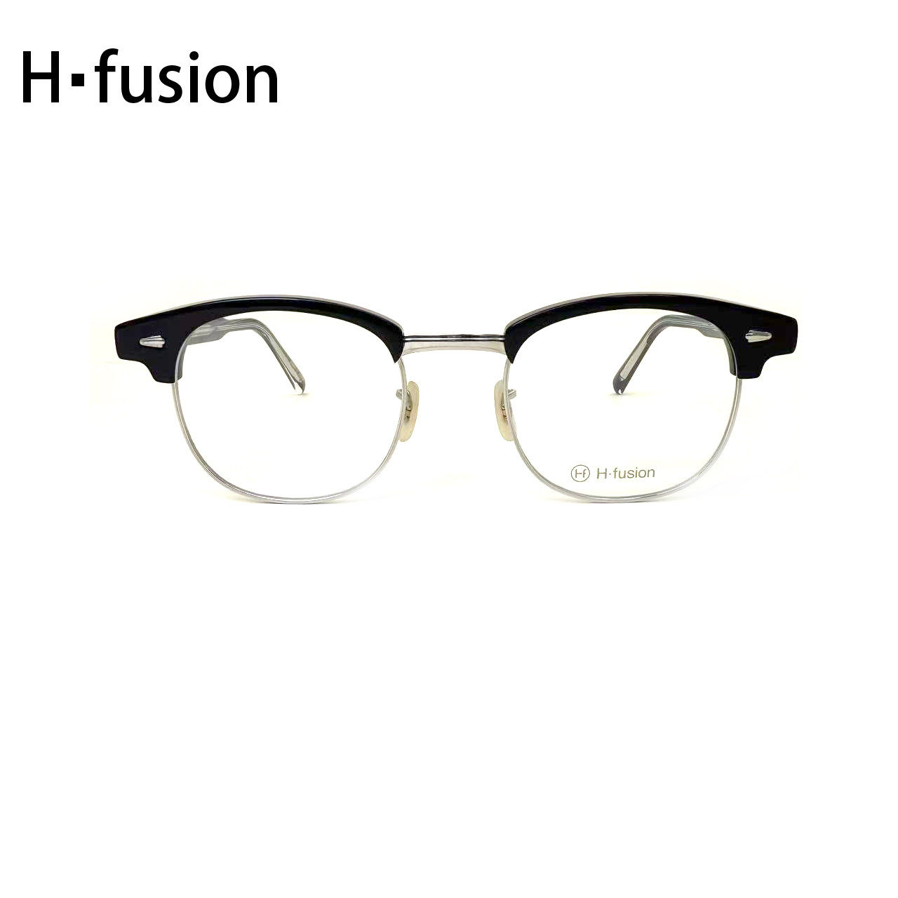 H-FUSION眼镜HF-143日本手工镜框板材钛合金复古文艺近视眼镜