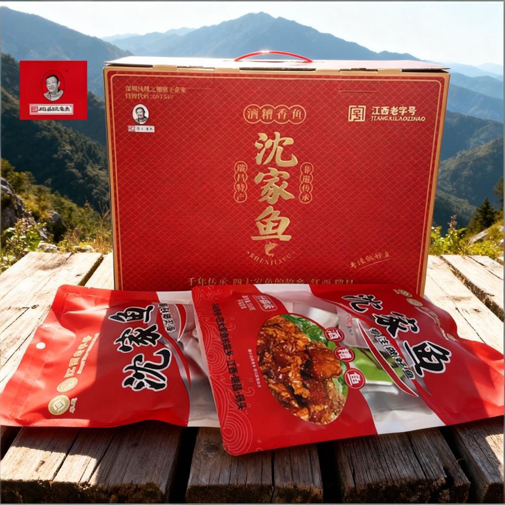 码头沈家鱼酒糟鱼600克什锦味礼盒装休闲零食江西九江瑞昌特产