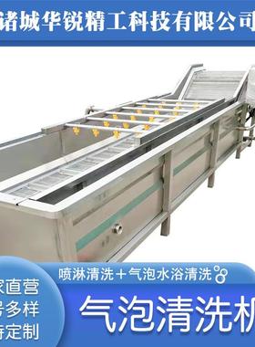 果蔬鼓泡气泡清洗机喷淋式瓜果洗菜机蔬全自加动FHR冷却机工流菜
