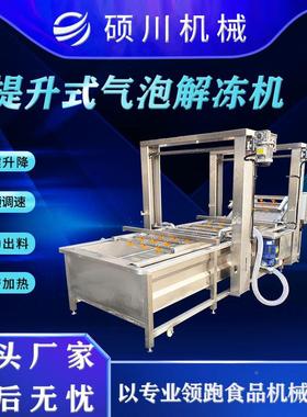 大型内胆提升式爪鲜米竹笋气泡洗机牛QCI玉肉鸡鸭货清恒温解冻清