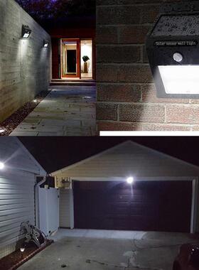 外跨境248LED0LD太阳能户COB路灯人体感应灯壁太阳能充电太阳E能