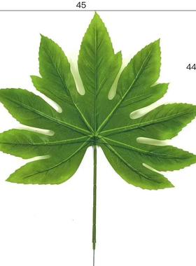 i物ns风仿八 角金盘叶北欧风绿色CY8009植墙森系树叶婚庆婚礼真家