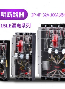 DZ15LE漏电断路器39014901三相四线塑壳漏电保护器2P100Au.